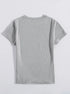'Pray All Day' Short Sleeve Print T-Shirt - Celes Fashion